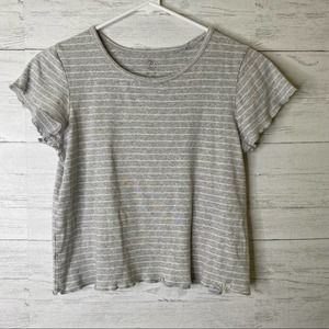 🌈 Nordstrom girls stripes tee shirt size 14